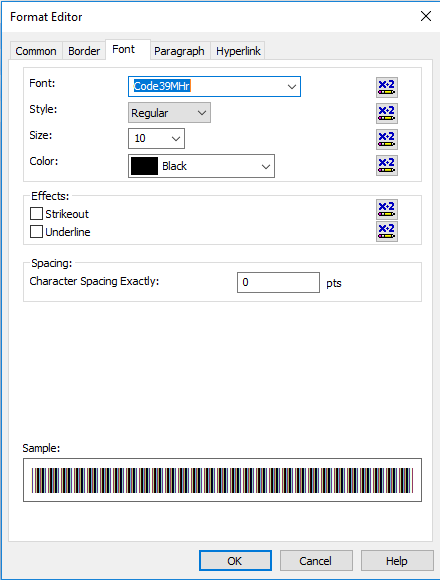 code39 barcode font crystal reports