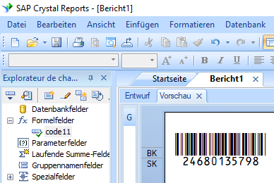 code11 barcode crystal reports
