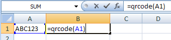 QRCode Excel macro