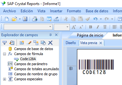 code128 código de barras crystal reports