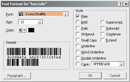 filemaker barcode font