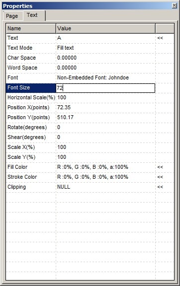 foxit pdf editor signature font size