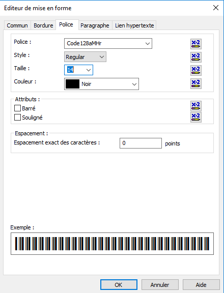 code128 barcode font crystal reports
