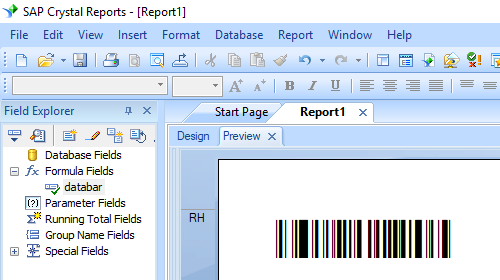 gs1-databar barcode crystal reports