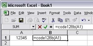 Code128 Excel マクロ