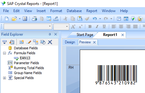 EAN13 crystal reports