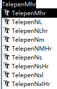 Telepen access フォント