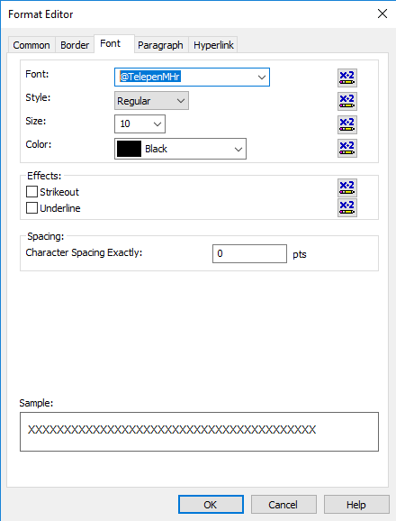 telepen barcode font crystal reports